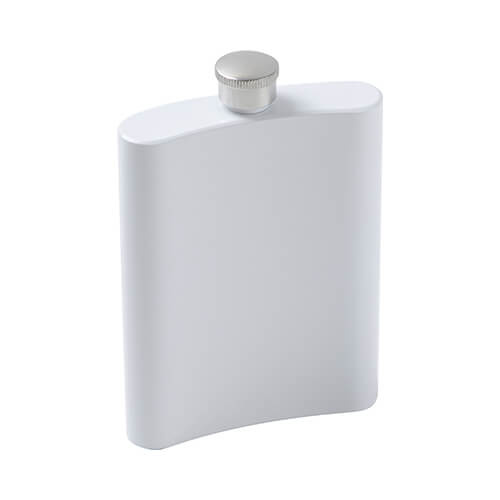 Piersiówka metalowa do sublimacji - biała