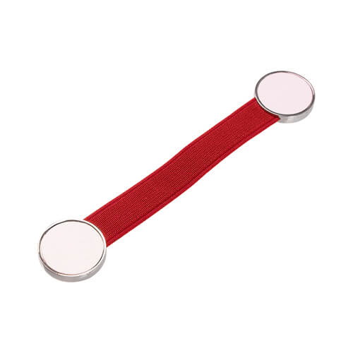 Gumowy uchwyt do smartfona do sublimacji - czerwony