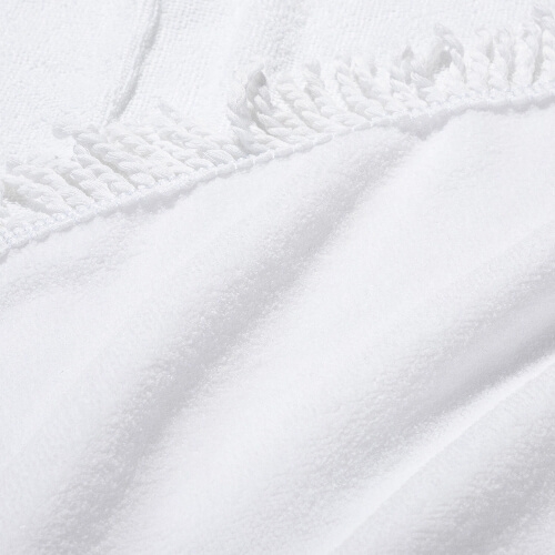 Ręcznik 152 x 76 cm z frędzlami do sublimacji - biały