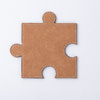Skórzana podkładka pod kubek w kształcie puzzla do sublimacji - brązowa