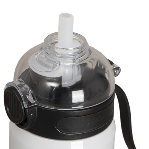 Butelka ze stali nierdzewnej 720 ml z czarną pokrywką do sublimacji