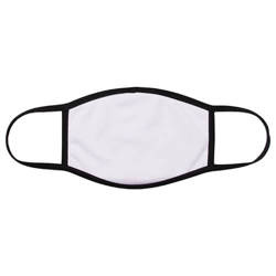 Duża maseczka na twarz z czarną lamówką do sublimacji
