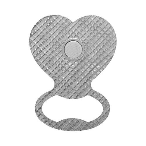 Magnes metalowy - otwieracz do butelek do sublimacji - serce