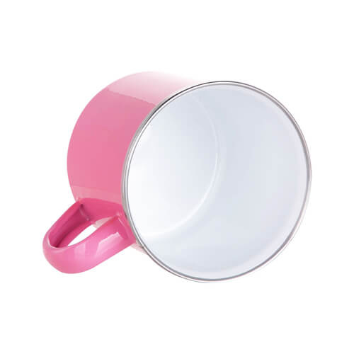 Kubek metalowy 360 ml do sublimacji - ciemnoróżowy