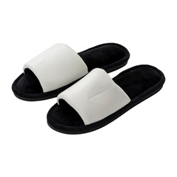 Kapcie dla dorosłych z krótką cholewką do sublimacji - czarna podeszwa