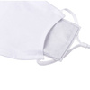 Duża maseczka na twarz z filtrem do sublimacji (białe gumki)