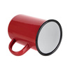 Kubek emaliowany 450 ml do sublimacji - czerwony