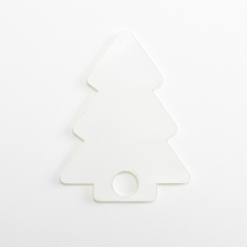 Akrylowa plakietka imienna do kubka 1200 ml do sublimacji - choinka