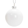 Bombka choinkowa Ø 6 cm do sublimacji - biała błyszcząca