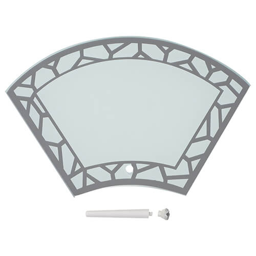 Ramka szklana 27 x 18 cm do sublimacji - wachlarz