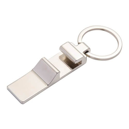 Brelok metalowy - otwieracz do butelek do sublimacji - prostokąt