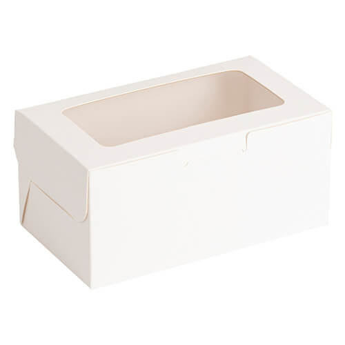 Opakowanie ozdobne z okienkiem na 2 bombki do sublimacji - 9 x 16 x 7,5 cm