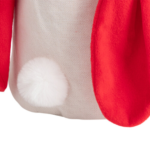 Torba w kształcie zajączka do sublimacji - czerwone uszy