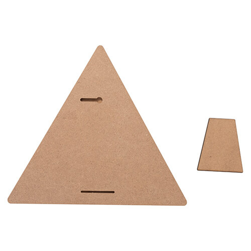 Ramka na zdjęcie trójkąt z MDF-u do sublimacji - 22,8 x 25,4 cm