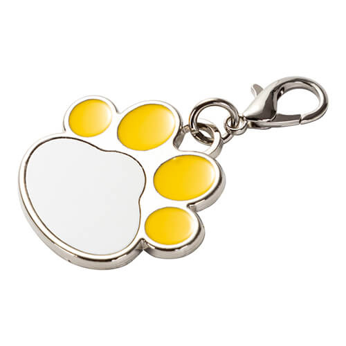 Identyfikator dla psa do sublimacji - żółta łapa