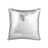 Poszewka 40 x 40 cm z cekinami do sublimacji - srebrna