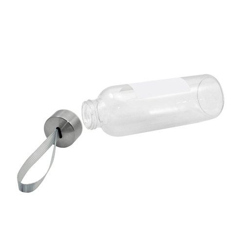 Butelka szklana 420 ml z prostokątną ramką Sublimacja Termotransfer