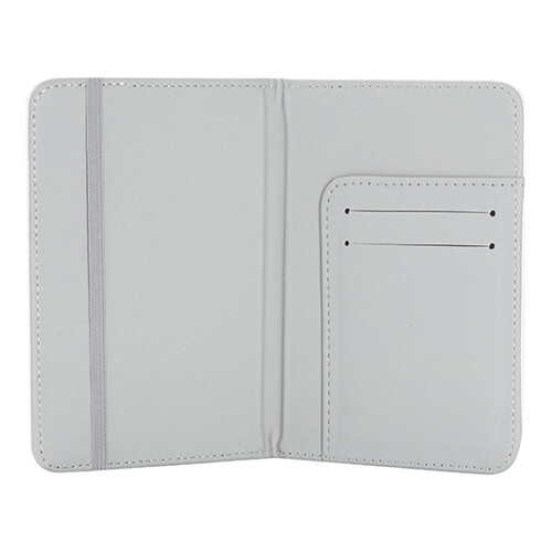 Skórzana okładka na paszport do sublimacji - biała