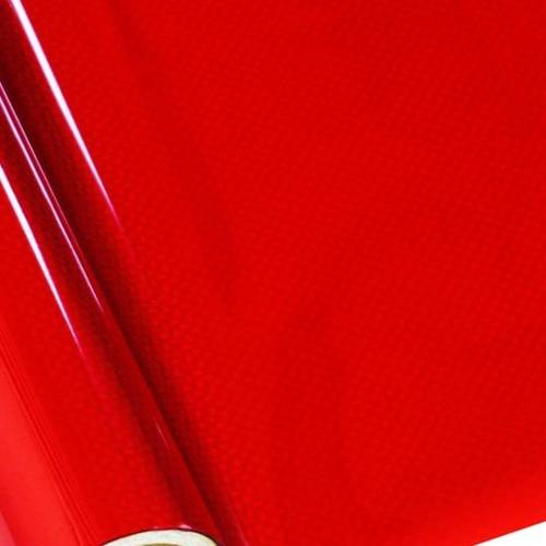 Folia do hot stampingu z wzorem - Carbon Fiber Red