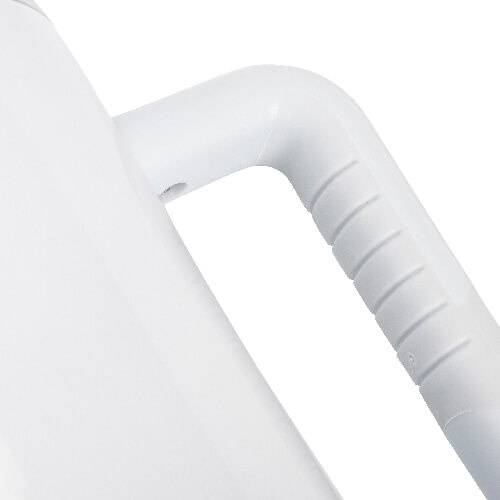 Kubek 1200 ml ze słomką i szarym uchwytem do sublimacji - biały