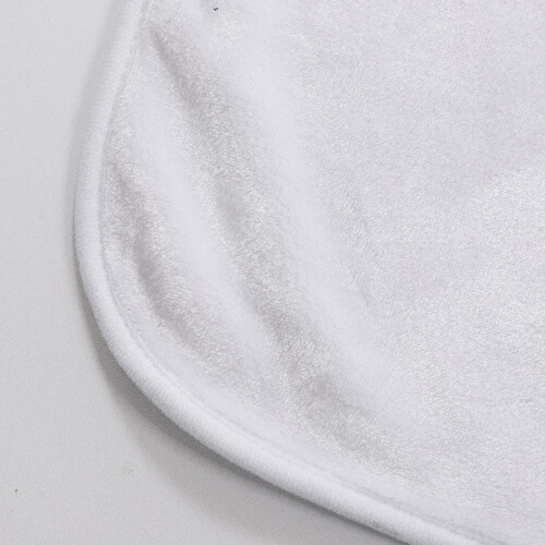 Kocyk Minky z kapturem 150 x 130 cm do sublimacji - biały