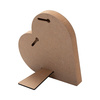 Ramka na zdjęcie - serce z MDF-u do sublimacji - 15,2 x 15,2 cm
