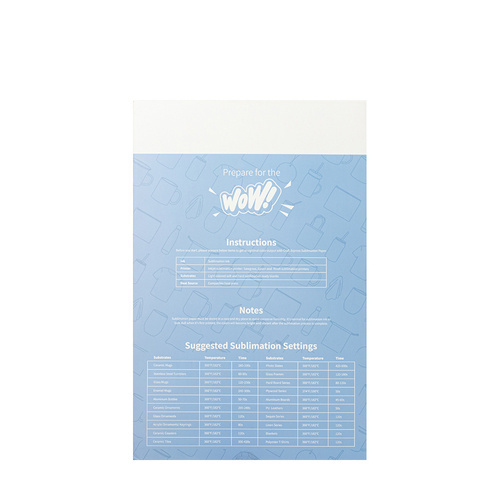 Papier sublimacyjny 279 x 432 mm Craft Express - 110 arkuszy