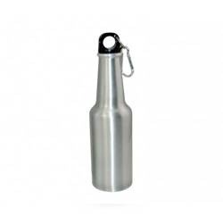 Bidon turystyczny w kształcie butelki srebrny 400 ml Sublimacja Termotransfer