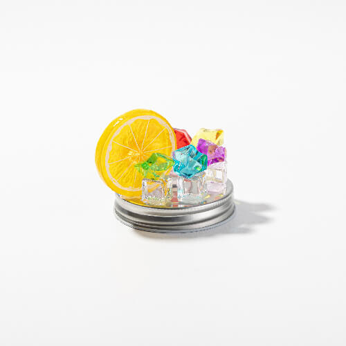 Kubek szklany, szroniony Mason Jar do sublimacji - sztuczny lód i cytryna