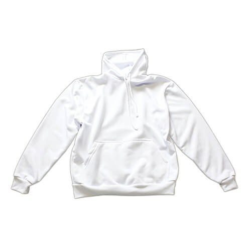 Biała bluza z kapturem Vapor do sublimacji