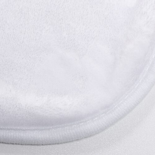 Kocyk Minky z kapturem do sublimacji - biały