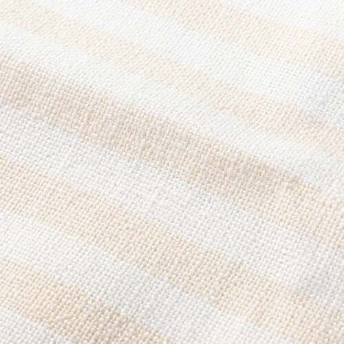 Płócienny fartuch kuchenny do sublimacji - kremowy w żółte paski