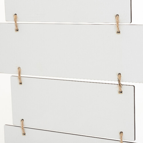 Sześć wiszących ramek z MDF-u do sublimacji