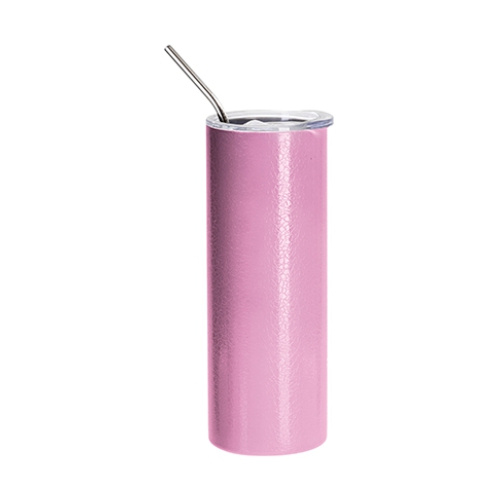 Kubek 600 ml z efektem spękanej powierzchni do sublimacji - różowy
