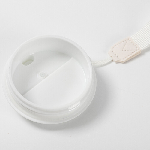 Kubek 600 ml z podwójnymi ściankami i pokrywka z uchwytem do sublimacji - biały