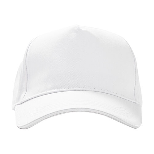 Bawełniana czapka z daszkiem do DTF i termotransferu - biała