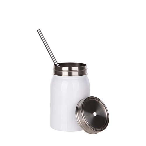 Zestaw 4 metalowych kubków Mason Tumbler 500 ml do nadruku