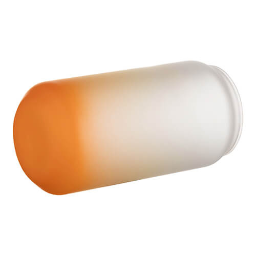 Szklanka 550 ml szroniona do sublimacji - pomarańczowy gradient
