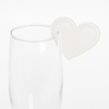 Akrylowa zawieszka na szklankę do sublimacji - serce