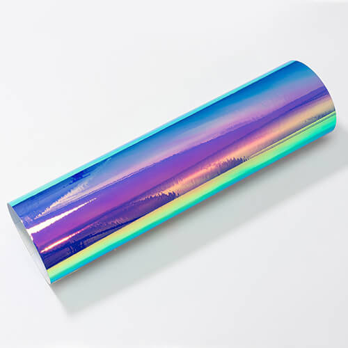 Arkusz folii samoprzylepnej - niebieska tęcza