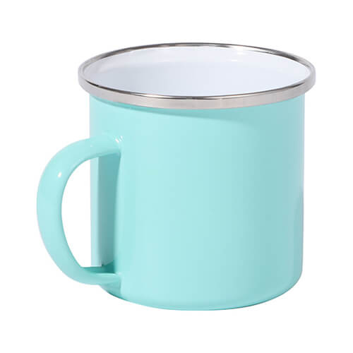 Kubek metalowy 360 ml do sublimacji - miętowy