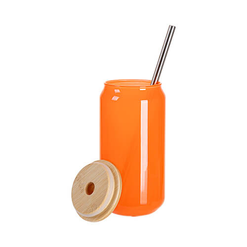 Szklanka 550 ml zmieniająca kolor pod wpływem ciepła do sublimacji - pomarańczowa