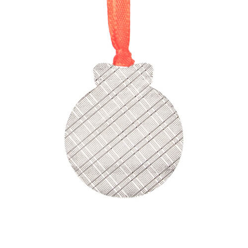 Metalowa zawieszka na choinkę do sublimacji - bombka