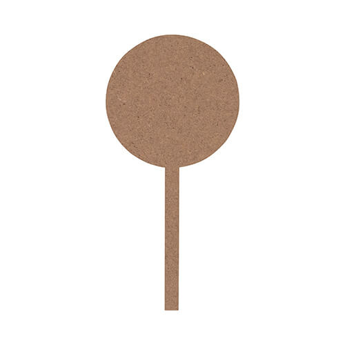 Znak informacyjny z płyty pilśniowej do sublimacji - koło