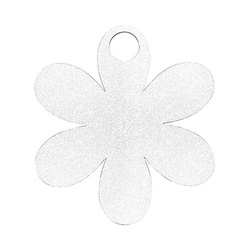 Plakietka imienna z płyty pilśniowej z brokatem do kubka 1200 ml do sublimacji - kwiatek