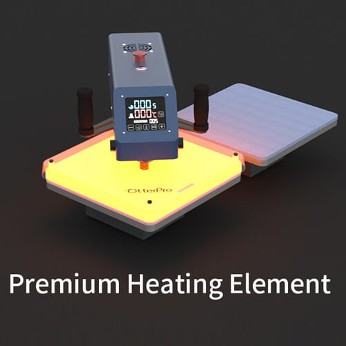 Dwustanowiskowa prasa płaska OtterPro Air Press Swing Dual 38 x 38 cm Seychelles Blue