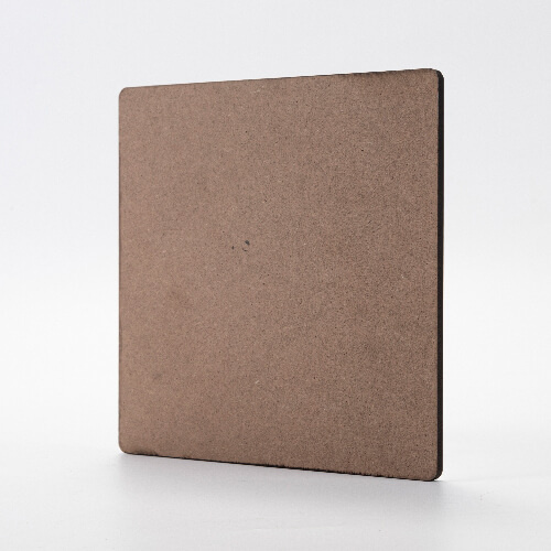 Płyta pilśniowa do sublimacji 20 x 20 x 0,6 cm - 2 szt. - jasnobrązowy tył