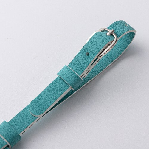 Skórzana zawieszka na bagaż / etui na AirTag do sublimacji - zielona