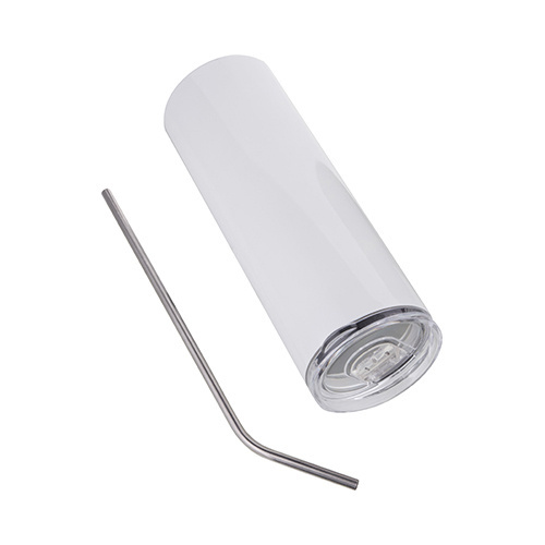 Kubek 600 ml ze słomką do sublimacji - biały