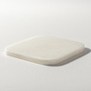 Podkładka pod kubek 10 x 10 cm z białego marmuru i korka do sublimacji - kwadrat